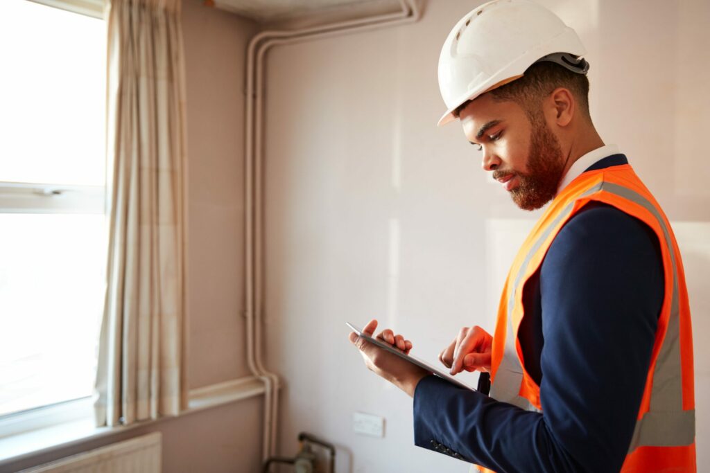 Homebuyer Inspection being carried out by surveyor